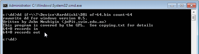 Recovering TrueCrypt password. Extracting a data dump from the disk