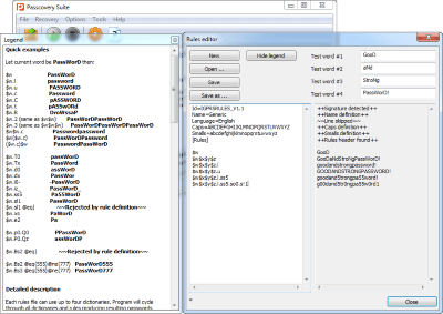 Dictionary Attack with Mutations in Passcovery Suite