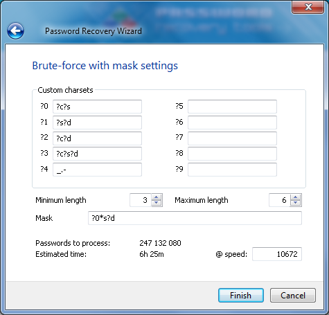 Set brute-force attack settings